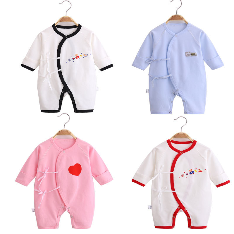 Long Sleeve Baby Jumpsuit Romper Infants Onesie Bodysuit Toddles 100% Cotton Monk Clothes